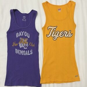 LSU Tigers vintage tank tops, medium